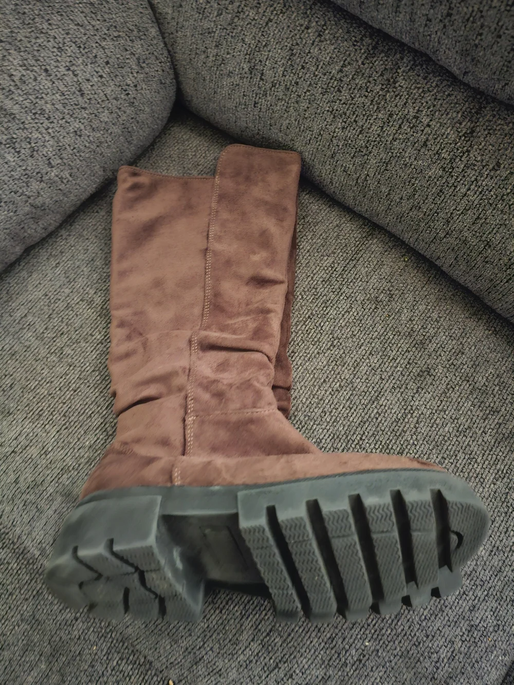 Justice Brown Girls' Mid-Calf Suede Boots